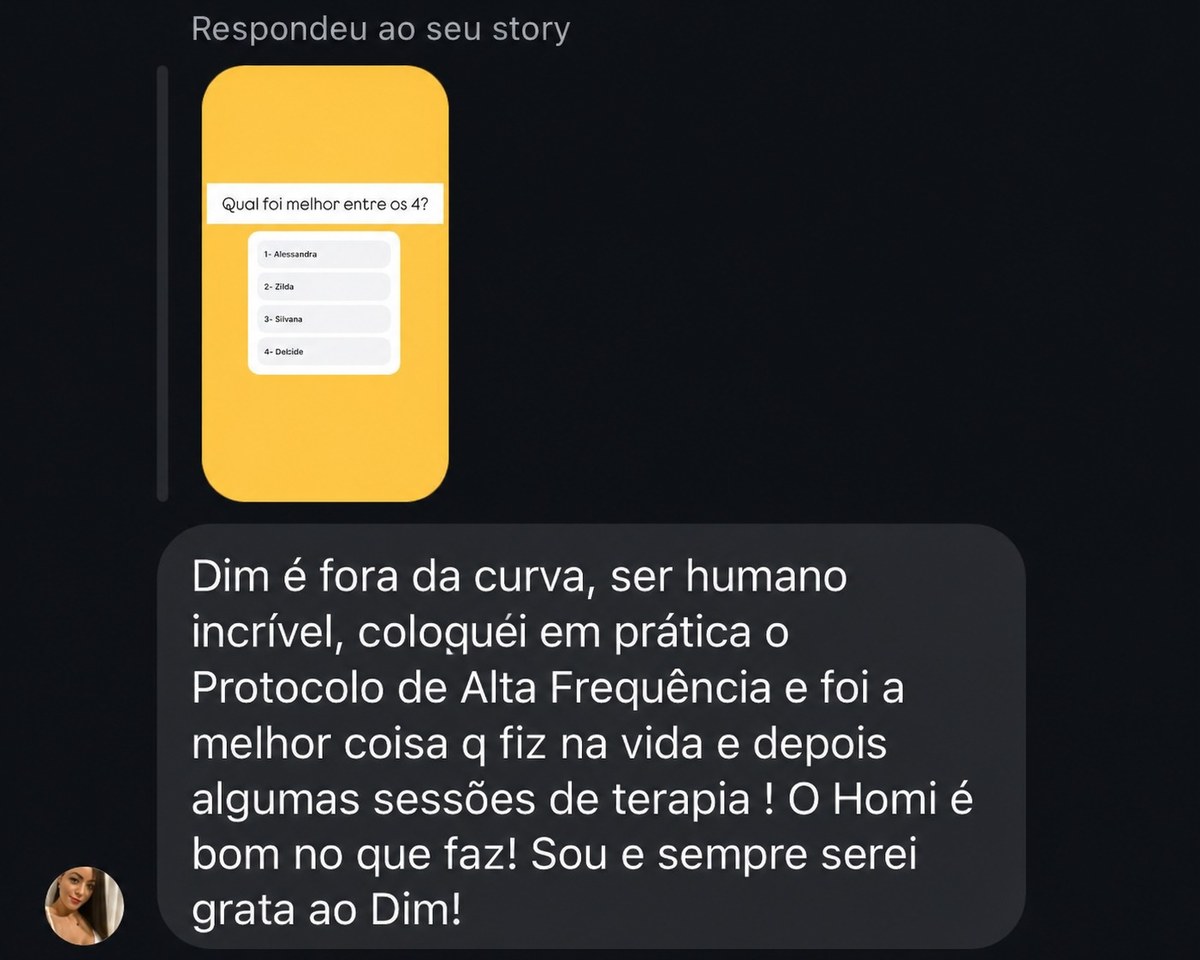 Depoimento real de gratidão ao Dim Farnese