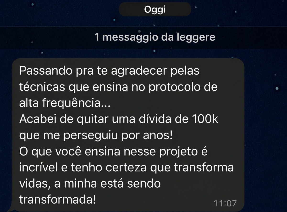 Depoimento real de quitação de dívida de 100 mil