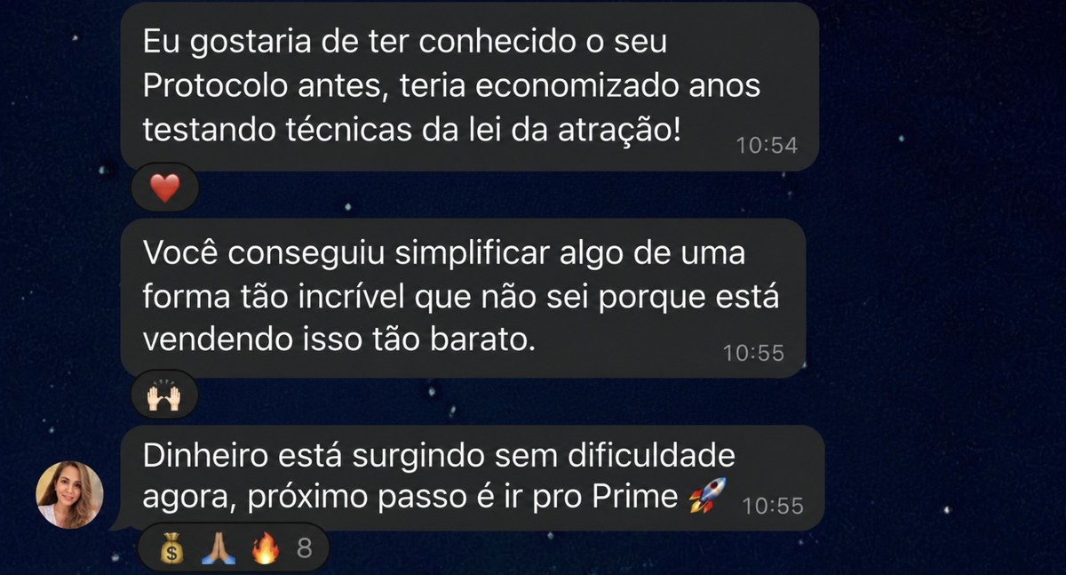 Depoimento real sobre dinheiro surgindo e Protocolo Alta Frequência