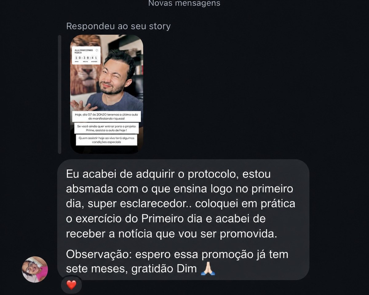 Depoimento real de promoção após exercício do Protocolo Alta Frequência